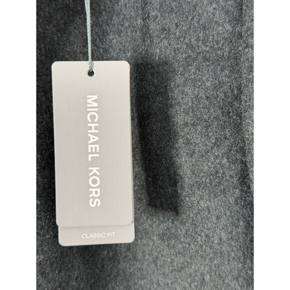 Michael Kors Kavon Wool Blend Charcoal Gray Overcoat Size 36Short NEW - Picture 6 of 6